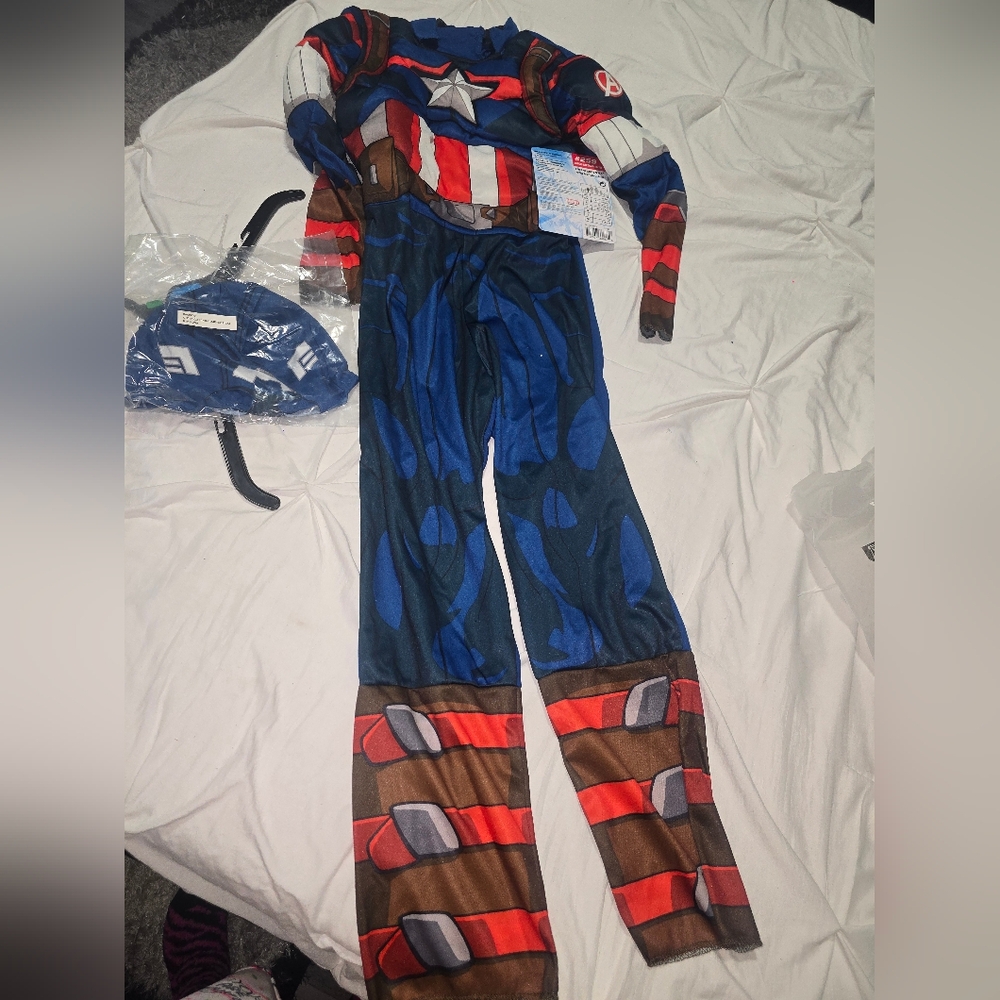 Captain America Themed Jumpsuit